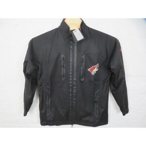 Arizona Coyotes Jacket Mens Small Black NHL Hockey Fanatics Authentic Pro Zip